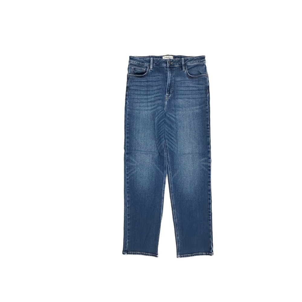 Carly Jean Brooke Slim Straight Jeans Women 15 Dark Blue High Rise Stretch Denim